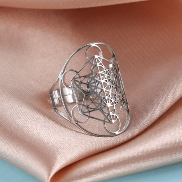 Archangel Metatron Ring Silver