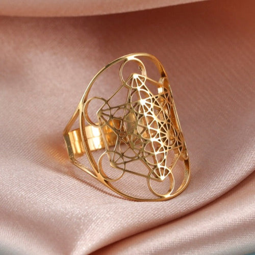 Archangel Metatron Ring Gold