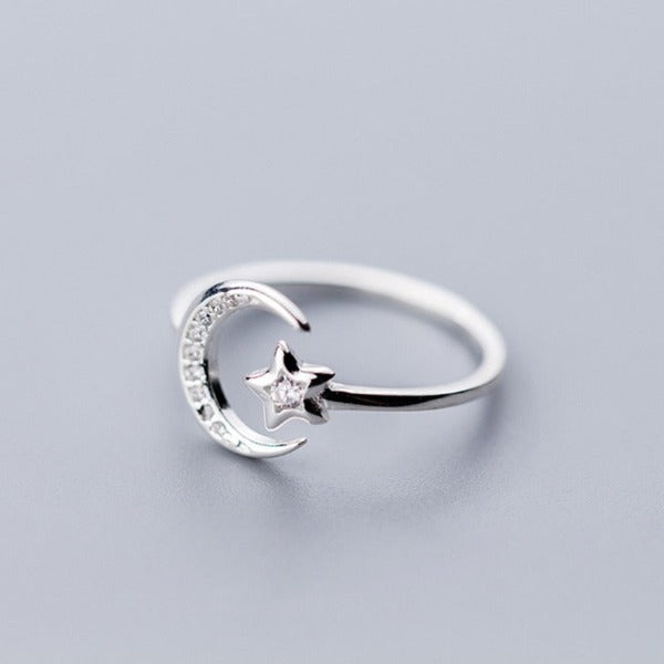 Moon and Stars Ring for Women