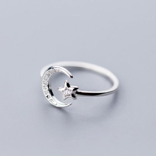 Moon and Stars Ring for Women