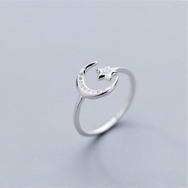 Moon and Stars Ring for Women 
