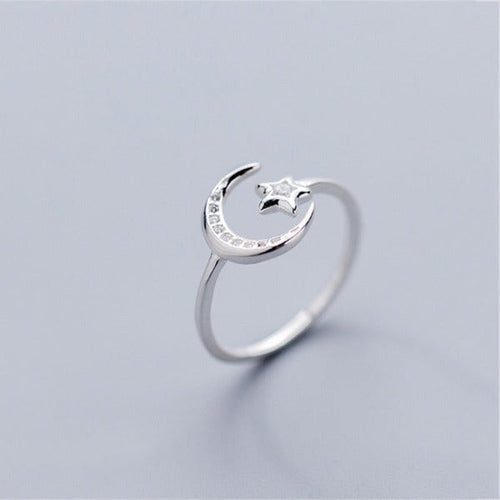 Moon and Stars Ring for Women 
