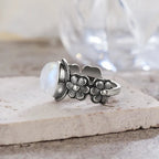 Floral Ring Moonstone