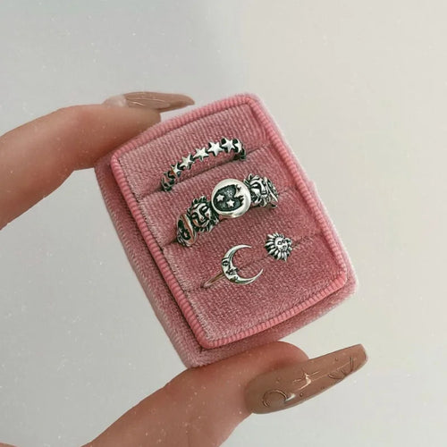 Ring with Crescent Moon and Stars