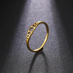 Gold Crescent Moon Ring