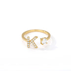 Customized ring with initial k