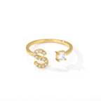Customized ring with initial s