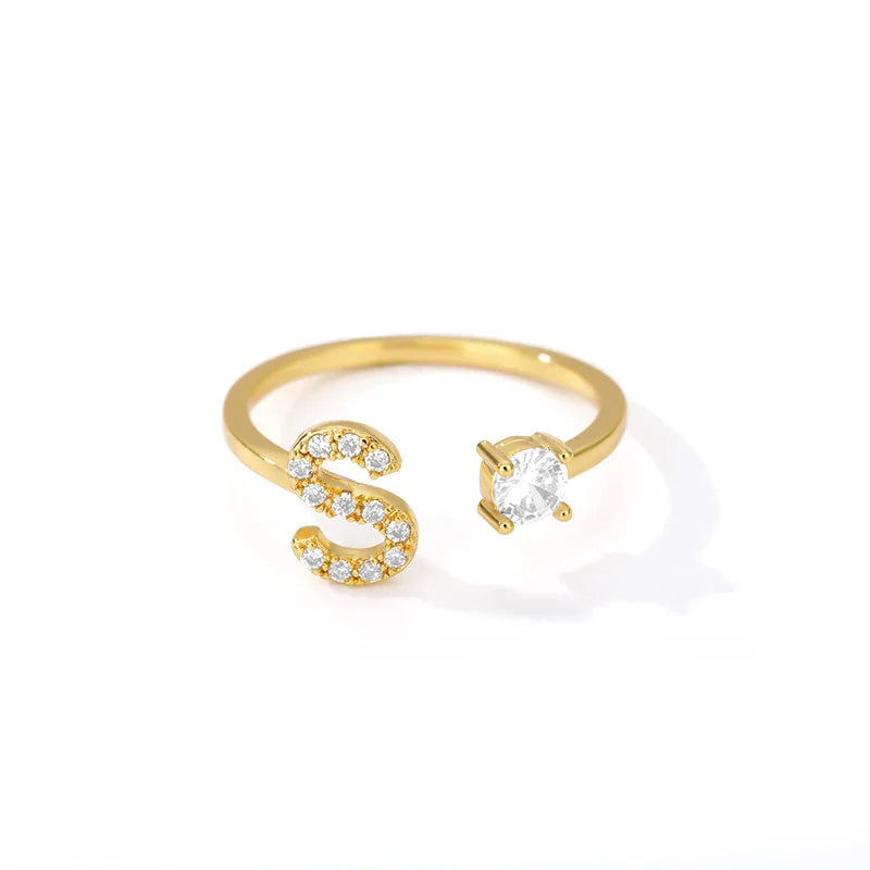 Customized ring with initial s