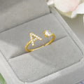 Customized ring with initial