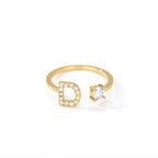 Customized ring with initial d