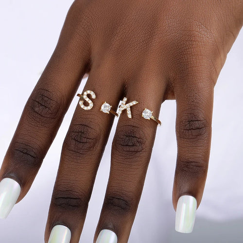 Customized ring with initial s