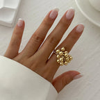 Ring with Silver or Gold Pearls, gold