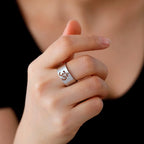 Tibetan Om Buddhist Ring in silver