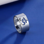 Tibetan Om Buddhist Ring in silver