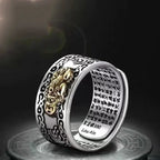 Tibetan Om Buddhist Ring for Men or Women