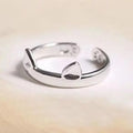 Silver Ears Cat Hug Ring