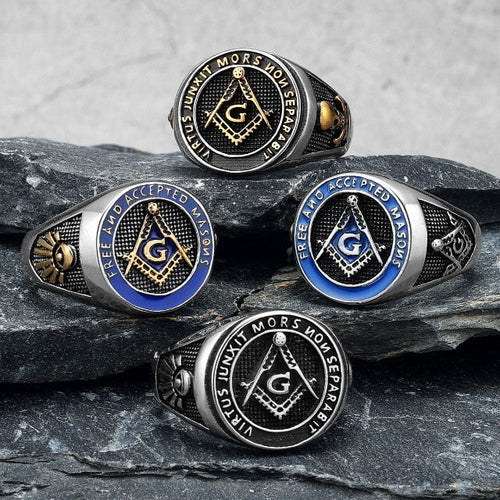 Masonic Signet Ring Men's Ring