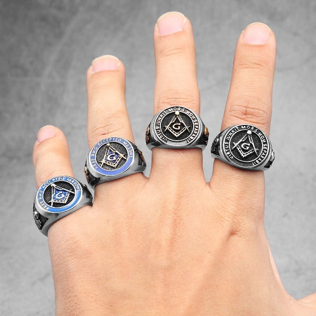 Masonic Signet Ring Men's Ring