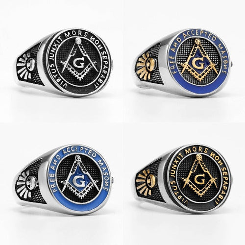 Masonic Signet Ring Men's Ring