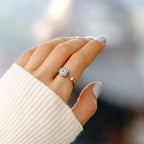 Anti-Anxiety Ring with Turkish Greek Blue Eye Matiasma Mataki