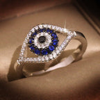 Greek Turkish Blue Evil Eye Ring Matiasma Mataki