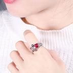 Silver Skull Ring for Women