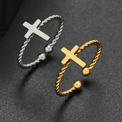Interlaced Cross Ring