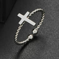 Interlaced Cross Ring silver