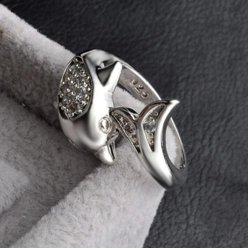 Dolphin Silver Ring