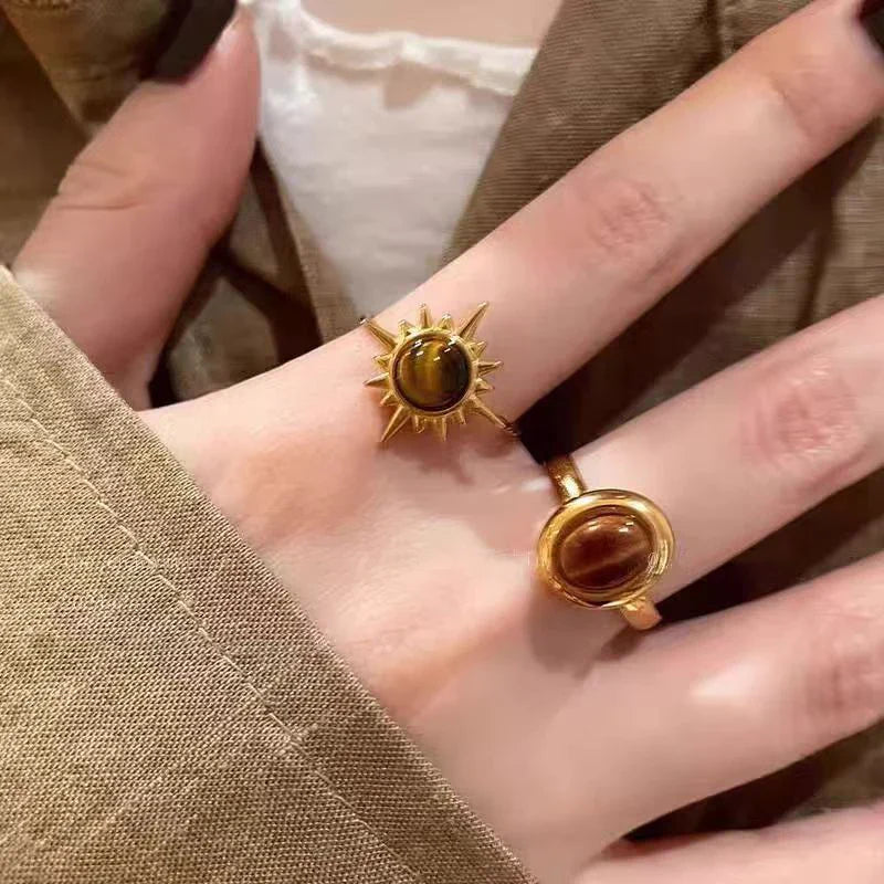 Tiger's Eye Protection Ring