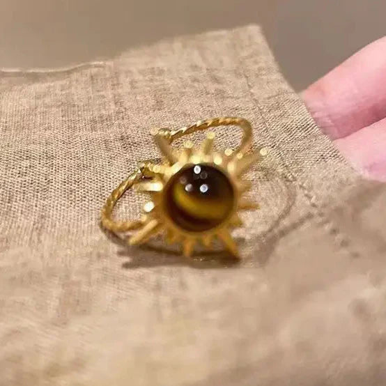 Tiger's Eye Protection Ring