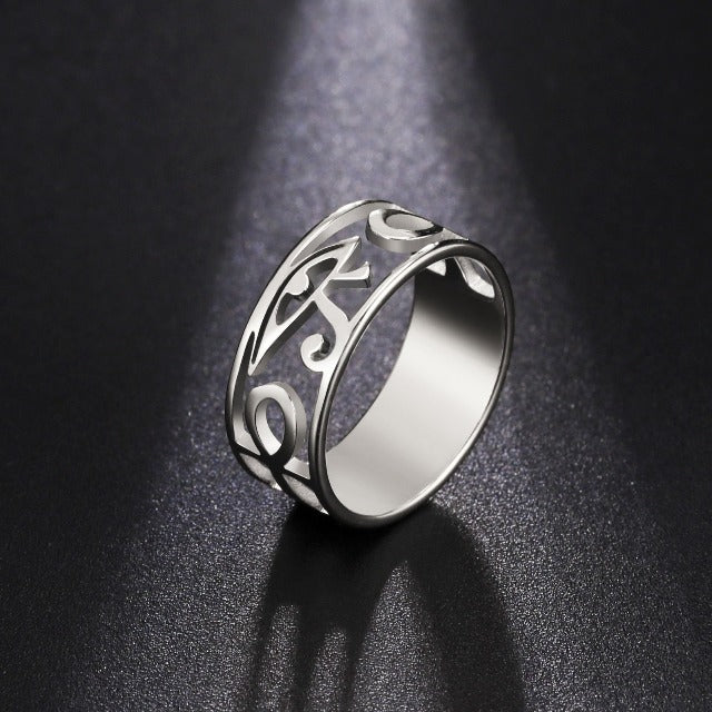 Egyptian Women’s Ring Eye of Horus Silver Ring