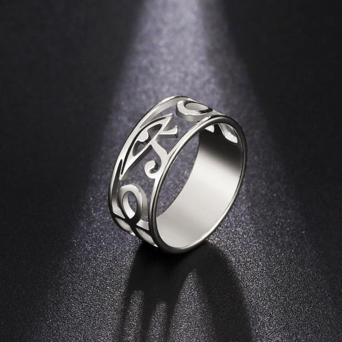 Egyptian Women’s Ring Eye of Horus Silver Ring