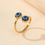 Elegant Turkish Evil Eye Ring or
