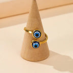 Elegant Turkish Evil Eye Ring or