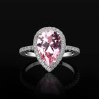 Teardrop Zircon Ring Rose Gold