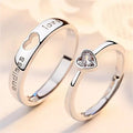 Endless Love Ring in Silver and Diamonds (Set of 2)