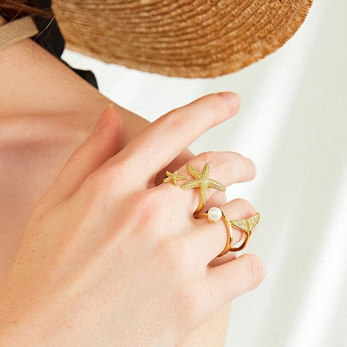 Starfish Ring gold