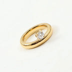 Fine Teardrop Ring with Zircon Pearl 2