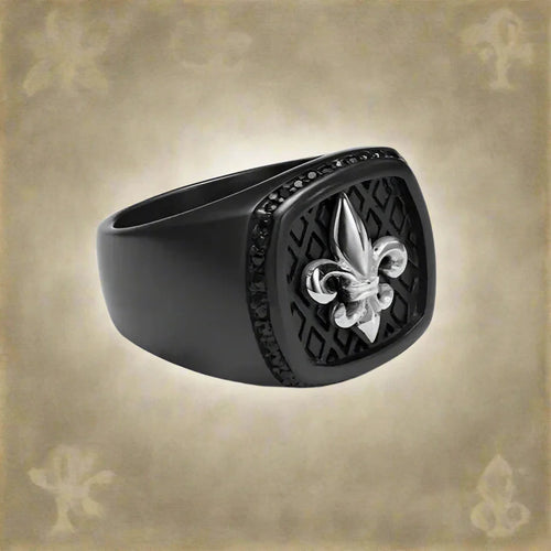 Fleur-de-Lis Signet Ring Silver