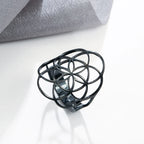 Women’s Seed of Life Ring Black Band