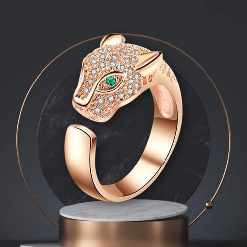 Leopard Ring in Rose Gold