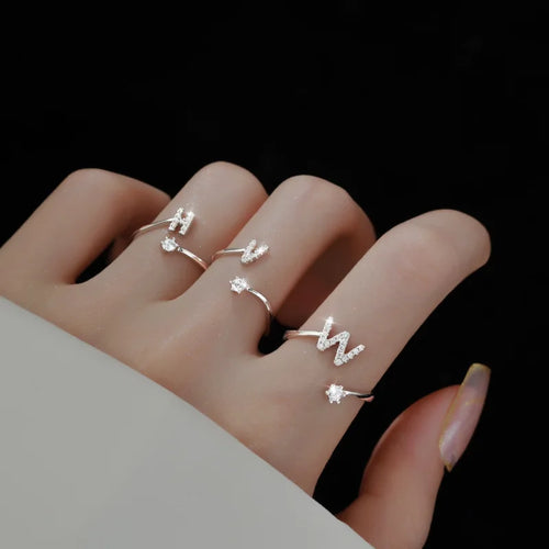 Women's initial ring h
