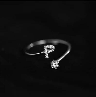 Women's initial ring p