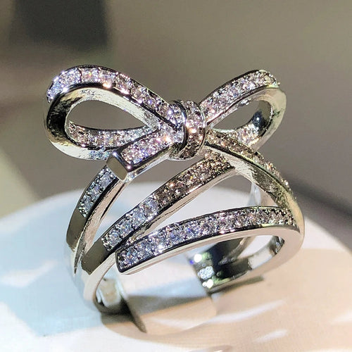Wide bow ring