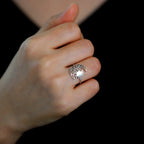 Moon and Sun Silver Ring