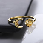 Moon Sun Stars Ring for Women or