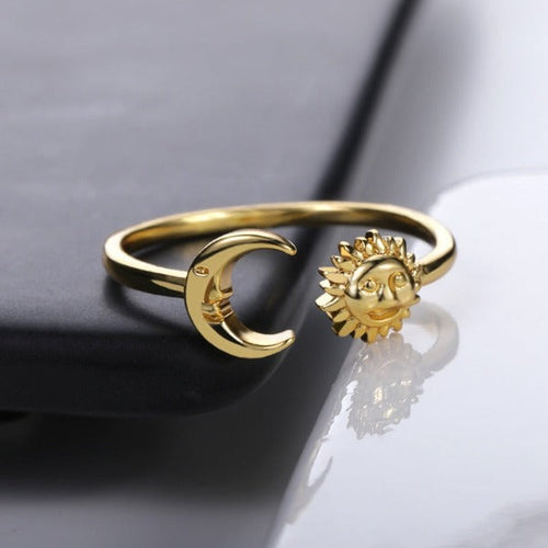 Moon Sun Stars Ring for Women or