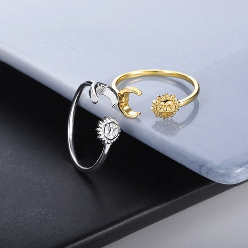 Moon Sun Stars Ring for Women