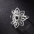 Mandala Women’s Signet Ring Silver